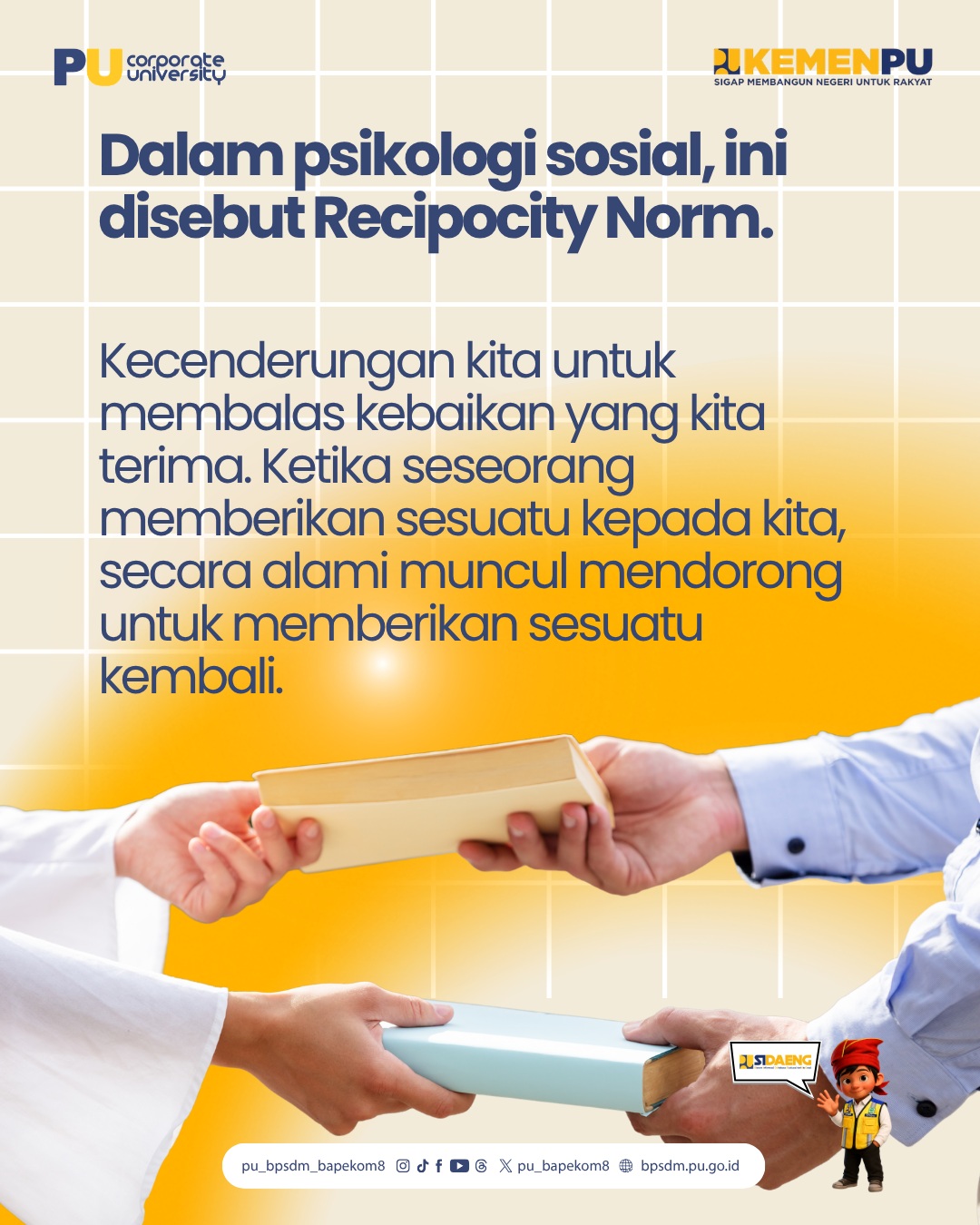Kenapa kita selalu merasa harus membalas “kebaikan”❓Pernah merasa nggak enak hati setelah menerima bantuan, hadiah, atau