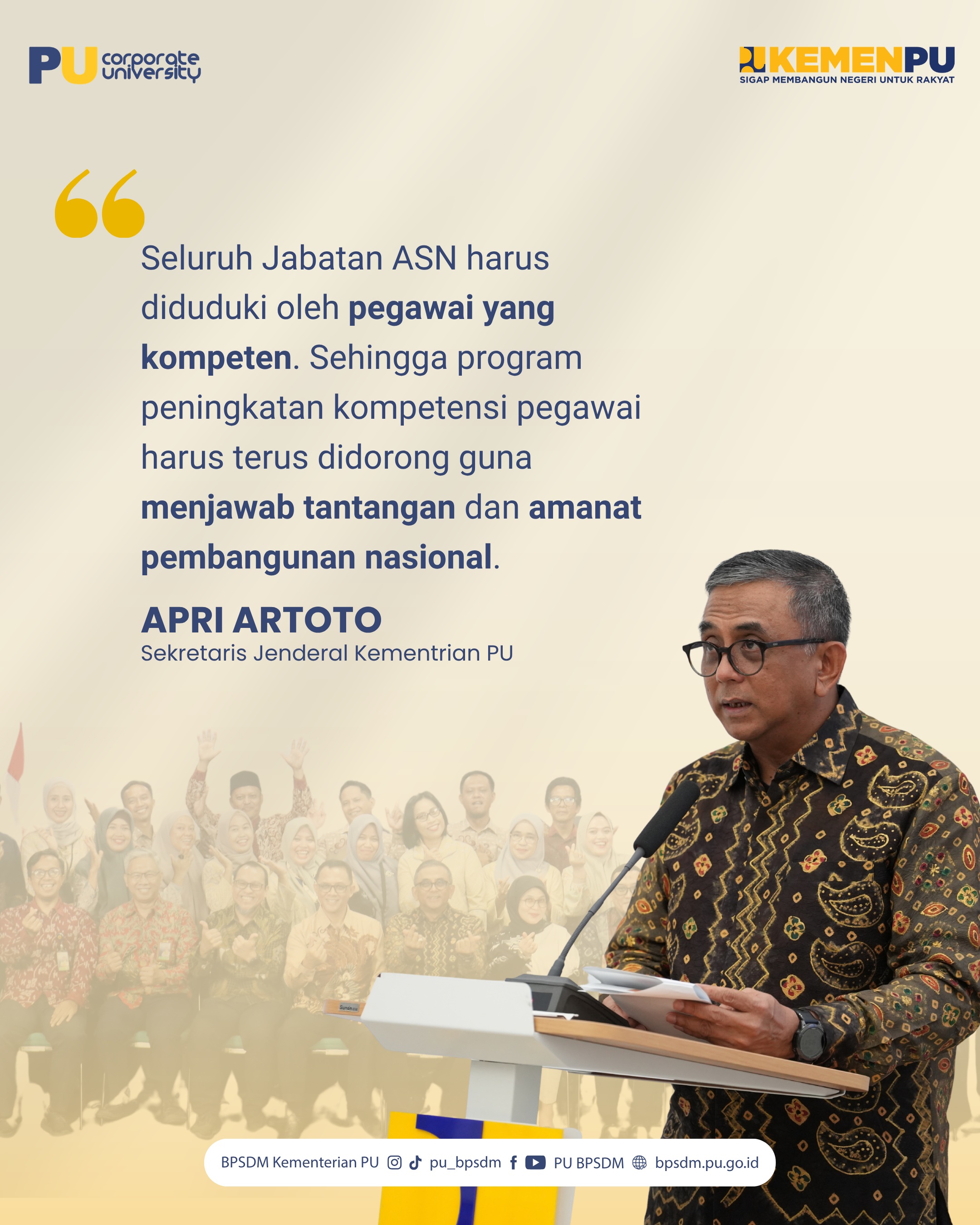 Pemimpin yang kuat, tim yang bergerak, pelayanan yang berdampak.