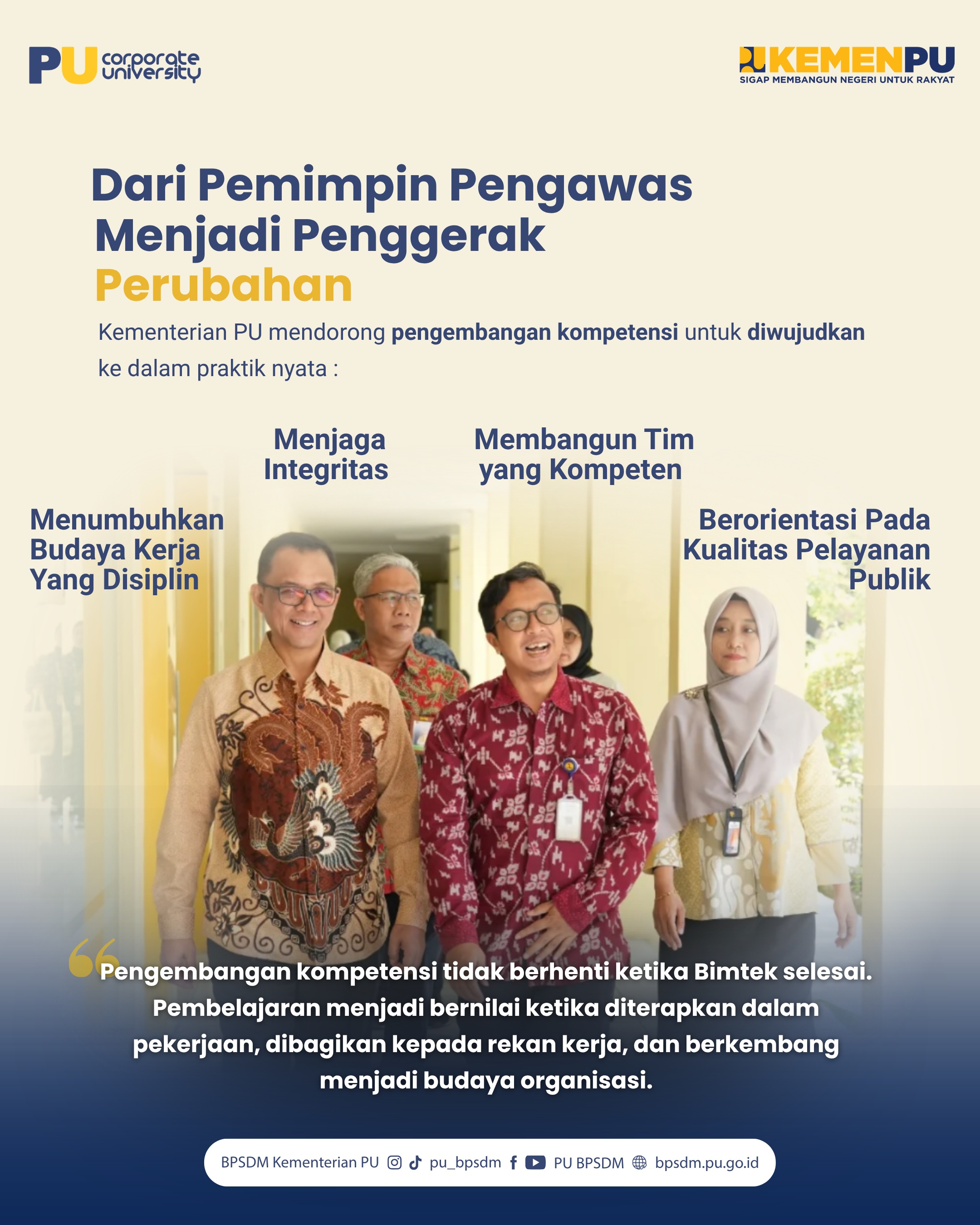 Pemimpin yang kuat, tim yang bergerak, pelayanan yang berdampak.