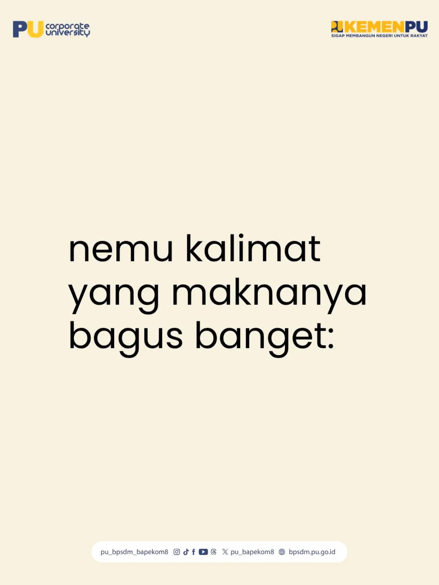 Semangat terus ya guys!