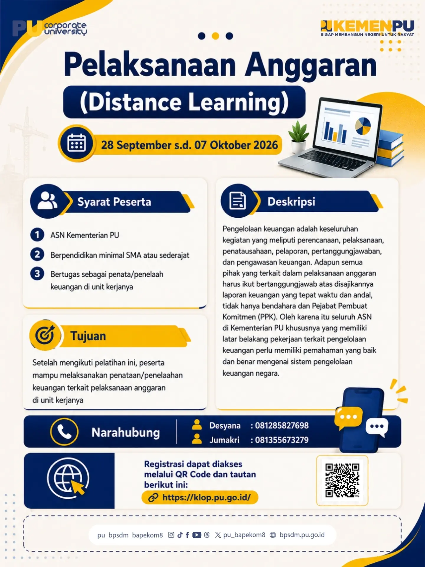 Halo guys, berikut informasi seputar Pelatihan Pelaksanaan Anggaran (Distance Learning)