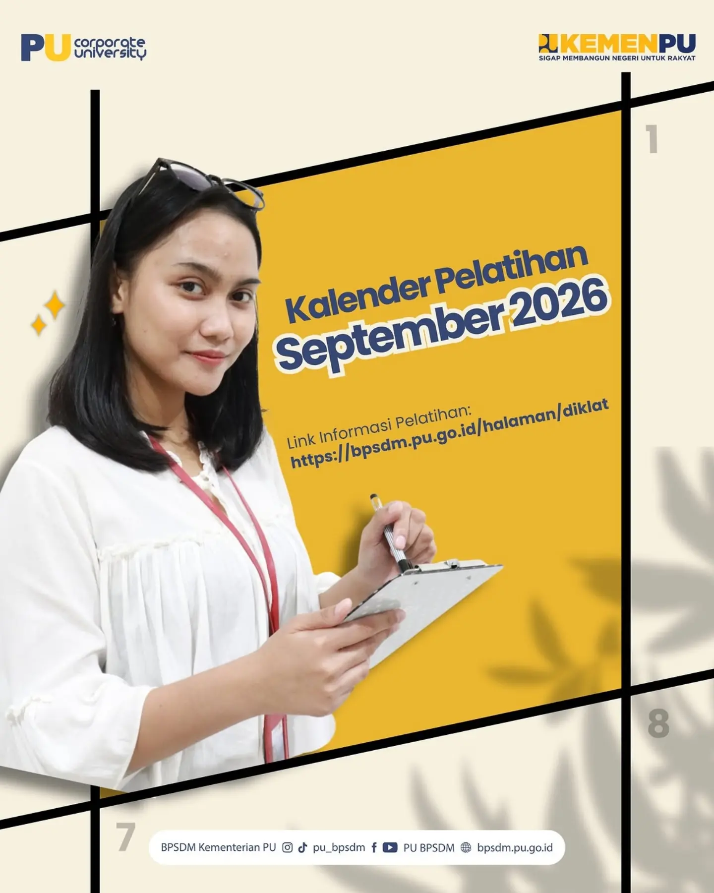 repost pu_bpsdm - Hai TemanBPSDM Yuk, cek jadwal pelatihan BPSDM bulan September! Pelatihan ini bisa diikuti oleh ASN Ke
