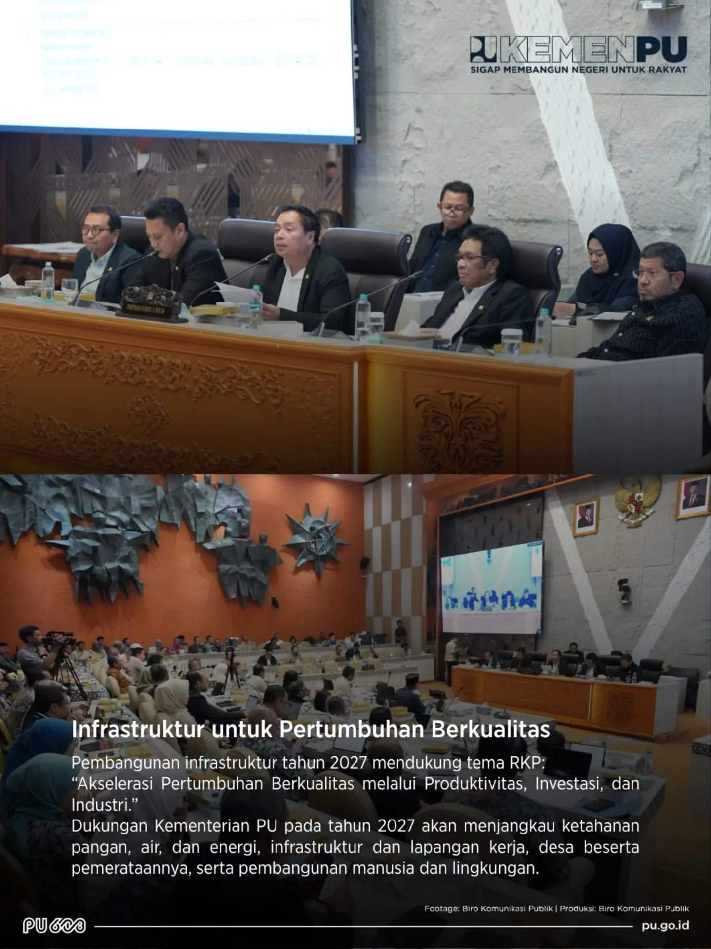 repost kementerianpu - Kementerian PU mendapat alokasi anggaran Rp114,59 triliun untuk mendukung pembangunan infrastrukt