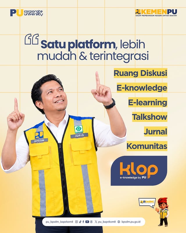📚 Terus belajar, terus berkembang bersama KLOP PU!