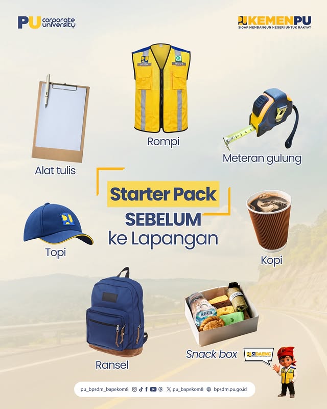 🎒 STARTER PACK SEBELUM TURUN KE LAPANGAN❗🦺 Sebelum terjun langsung ke lapangan, pastikan semua su...