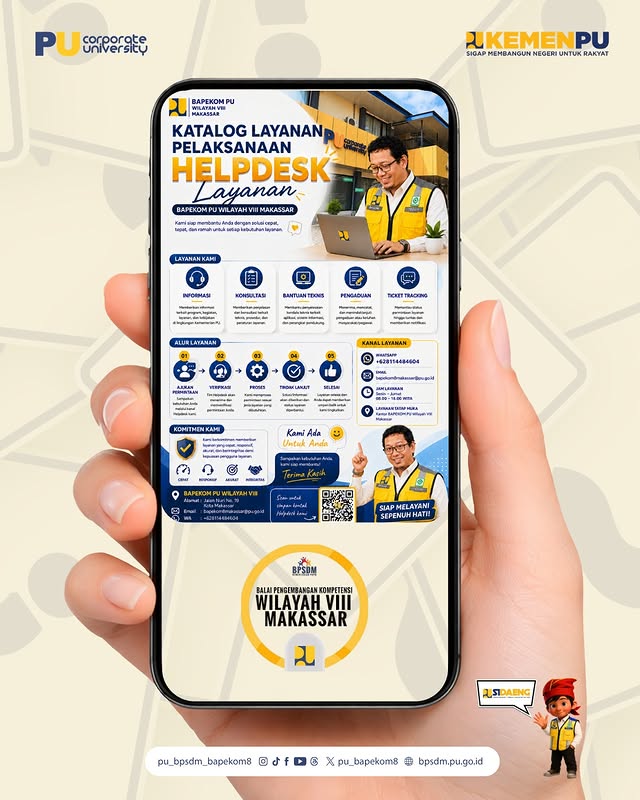 Kami siap membantu memberikan informasi, menerima pertanyaan, dan membantu kebutuhan layanan Anda.
