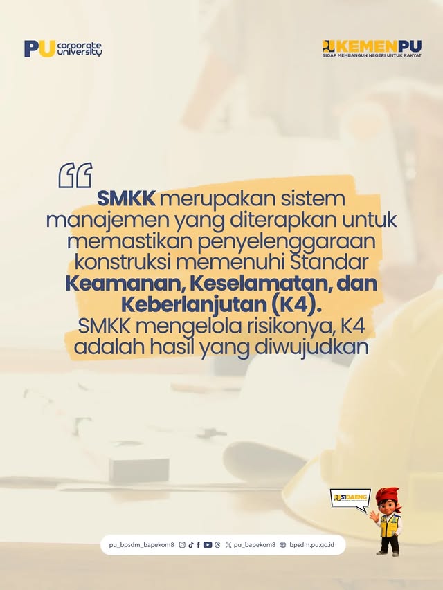 Keselamatan konstruksi bukan sekadar aturan, tapi budaya yang harus diterapkan setiap hari. 👷‍♂️👷‍...