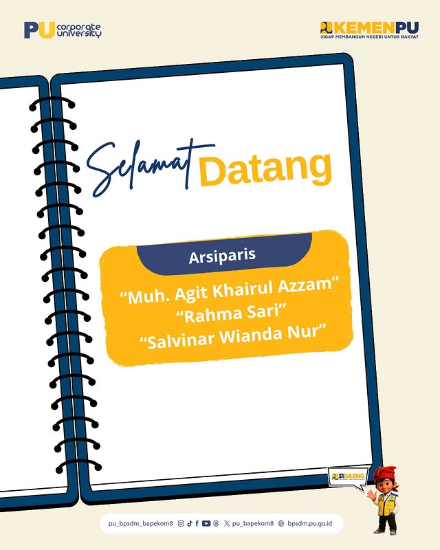 🚀 Welcome, Talenta Muda❗Teman-teman Magang HUB Batch 2 Tahun 2026 di Bapekom PU Wilayah VIII Makas...