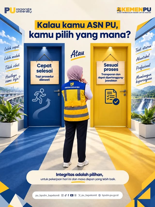Di antara cepat selesai atau sesuai proses, integritas mengajarkan kita bahwa setiap pekerjaan harus...